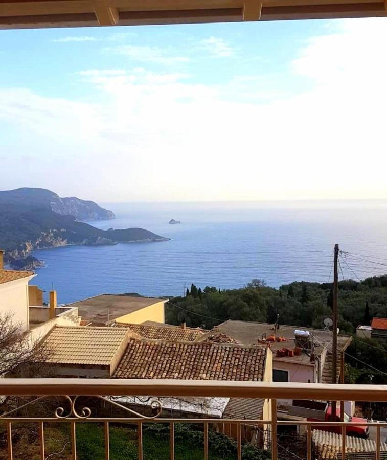 Traditional Panoramic Sea View House Lakones Экстерьер фото