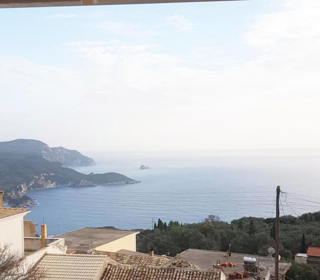 Traditional Panoramic Sea View House Lakones Экстерьер фото