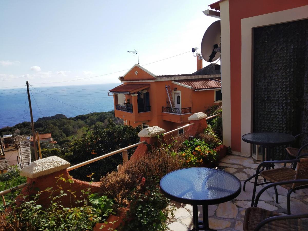 Traditional Panoramic Sea View House Lakones Экстерьер фото