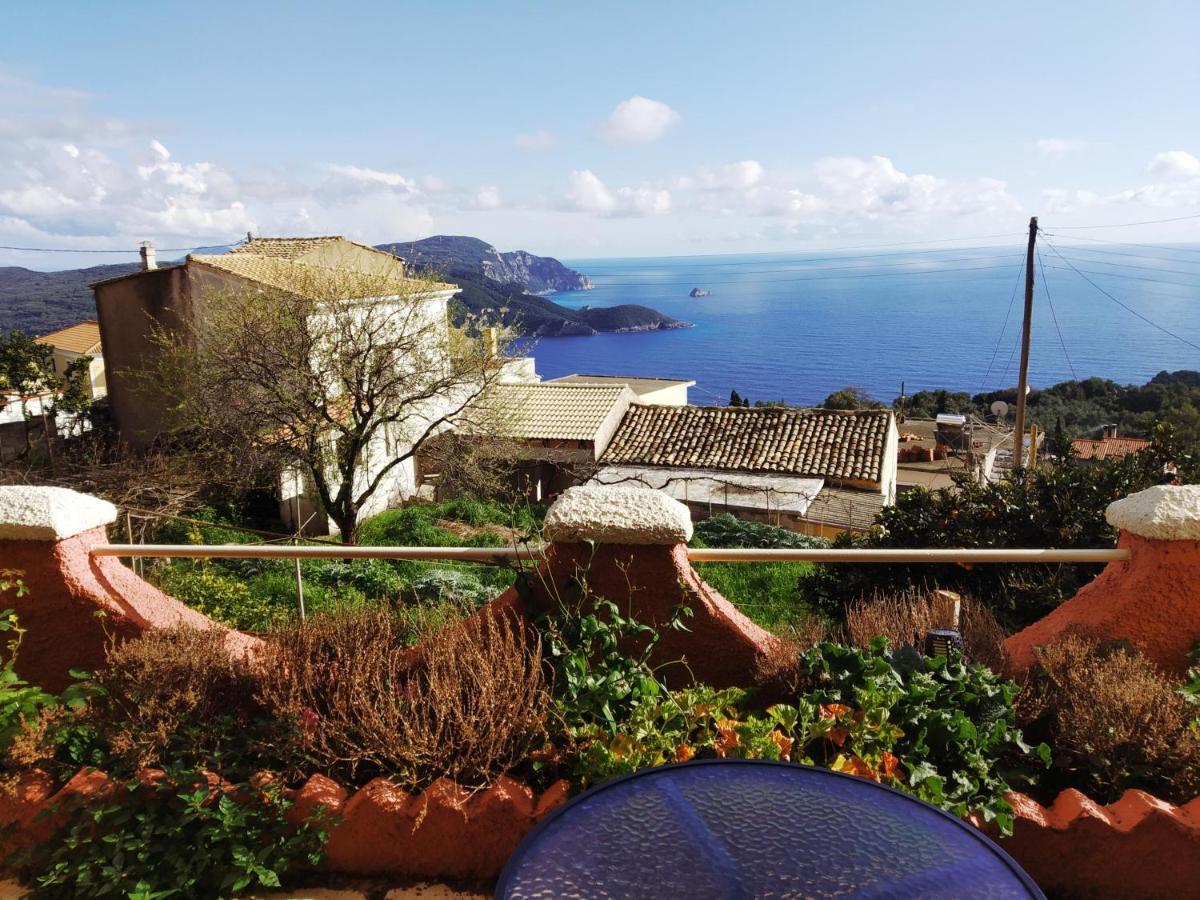 Traditional Panoramic Sea View House Lakones Экстерьер фото