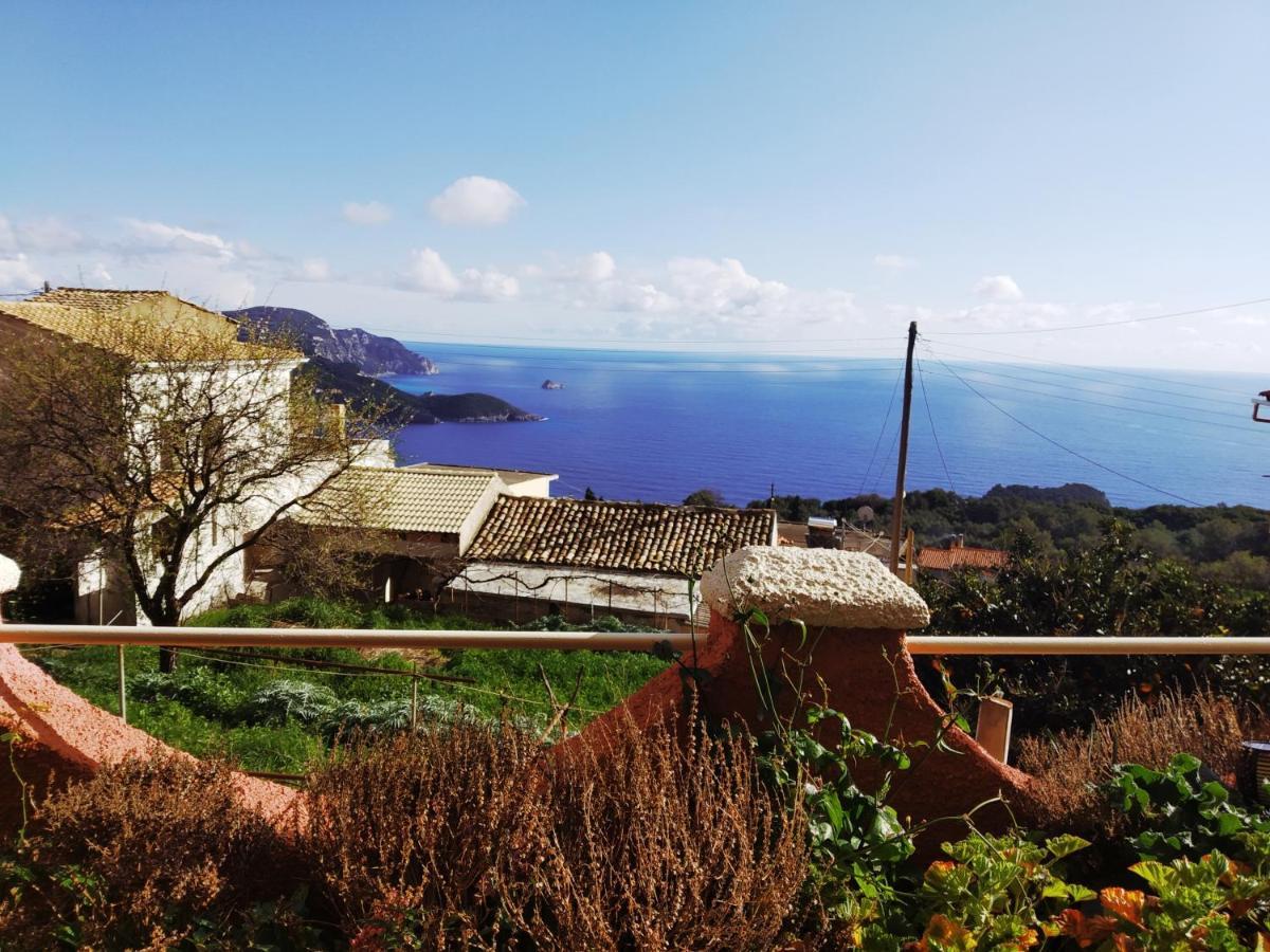 Traditional Panoramic Sea View House Lakones Экстерьер фото
