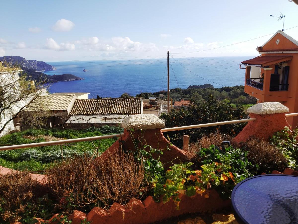 Traditional Panoramic Sea View House Lakones Экстерьер фото