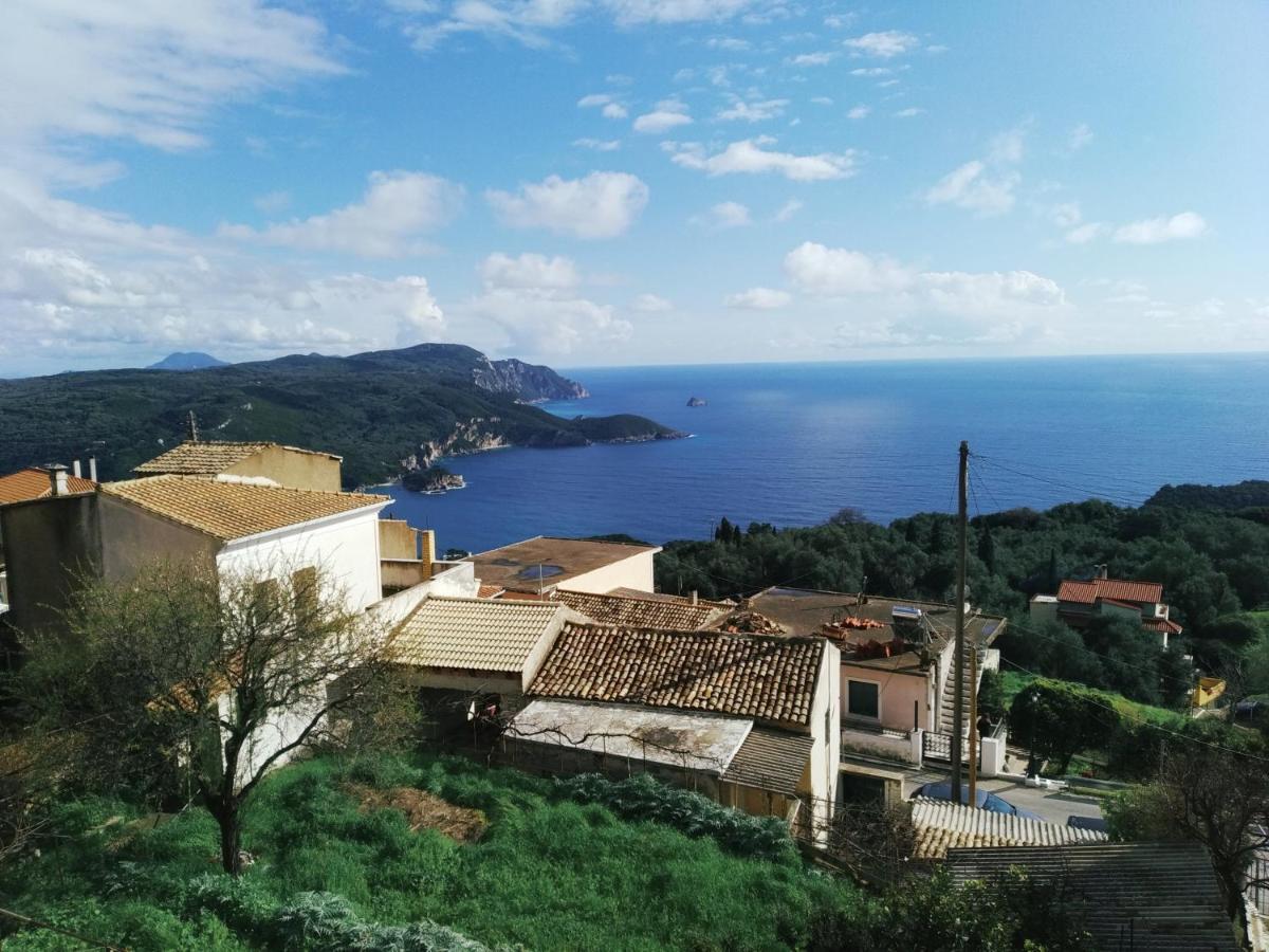 Traditional Panoramic Sea View House Lakones Экстерьер фото