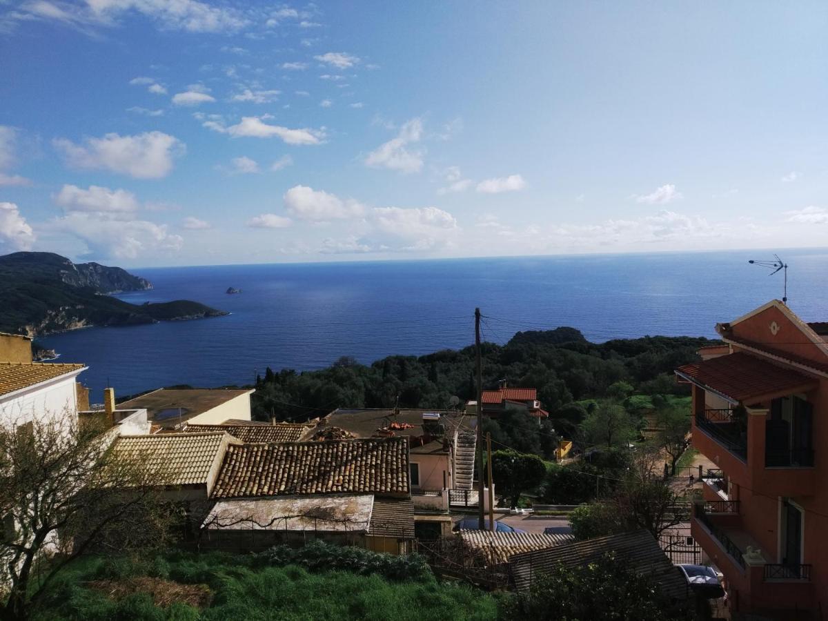Traditional Panoramic Sea View House Lakones Экстерьер фото