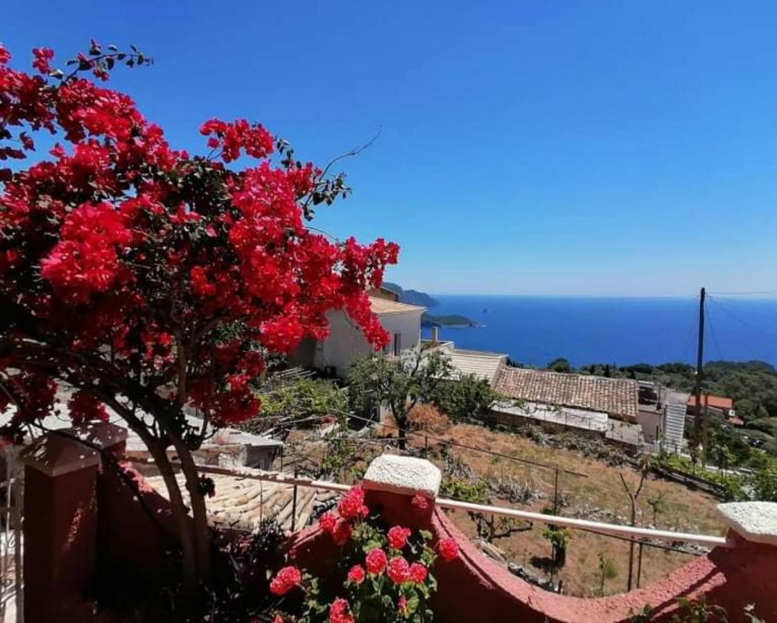 Traditional Panoramic Sea View House Lakones Экстерьер фото
