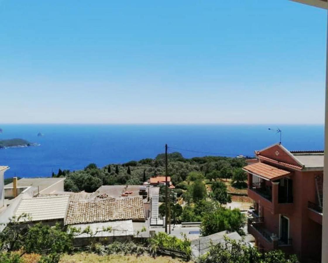 Traditional Panoramic Sea View House Lakones Экстерьер фото