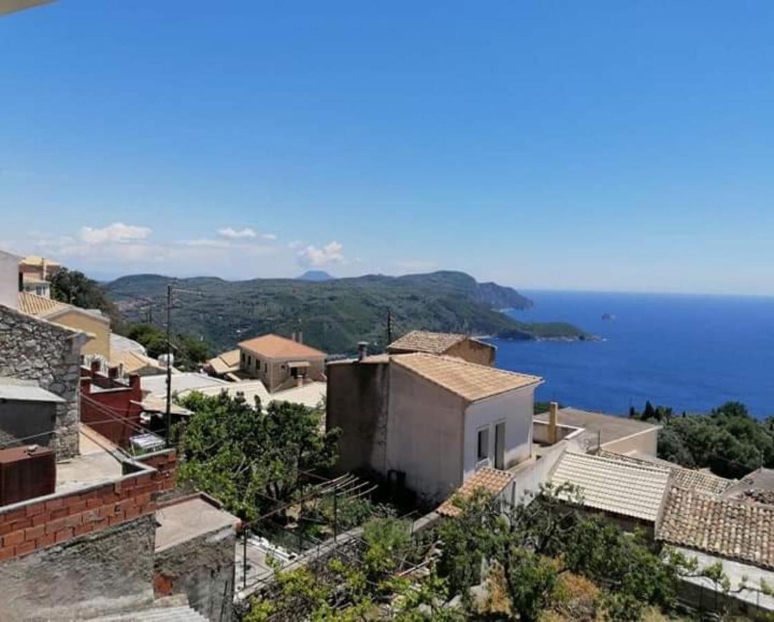 Traditional Panoramic Sea View House Lakones Экстерьер фото