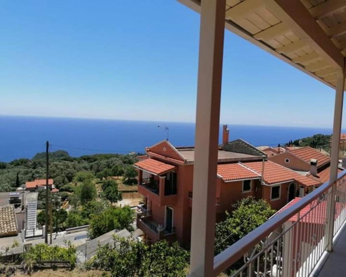 Traditional Panoramic Sea View House Lakones Экстерьер фото