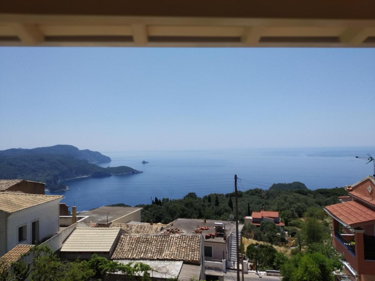 Traditional Panoramic Sea View House Lakones Экстерьер фото