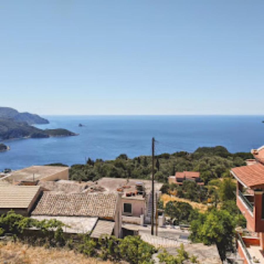 Traditional Panoramic Sea View House Lakones Экстерьер фото