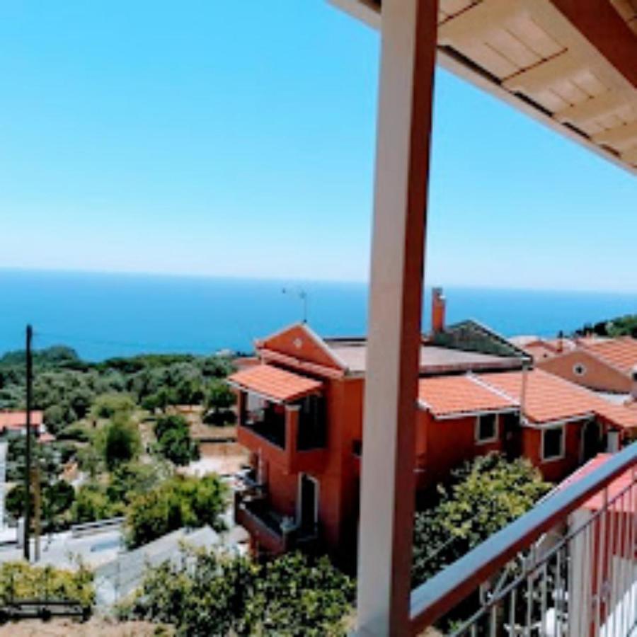 Traditional Panoramic Sea View House Lakones Экстерьер фото