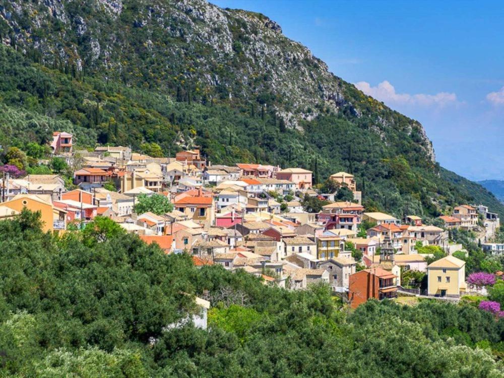 Traditional Panoramic Sea View House Lakones Экстерьер фото